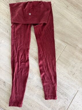 lululemon athletica Burgundy High-Rise Leggings